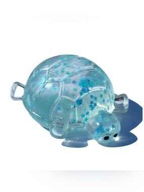 NEW Clear Turtle Taba Squishy Star Confetti Kawaii Fidget Toy Trading for Kids